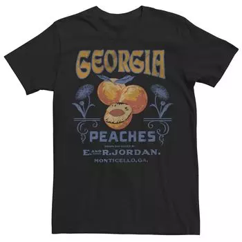 Мужская футболка с винтажным плакатом Georgia Peaches Licensed Character
