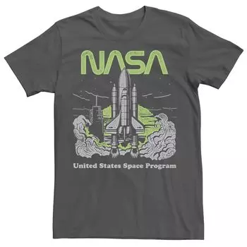 Мужская футболка с винтажным плакатом космической программы НАСА США Licensed Character