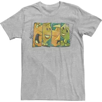Мужская футболка с винтажными вставками и вставками The Flintstones Licensed Character