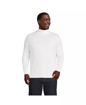 Мужская футболка с водолазкой Super-T Lands' End, цвет White