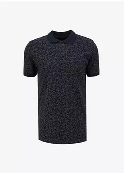 Мужская футболка с воротником поло Темно-синяя 232 LCM 242039 NEWFRESH DARK BLUE Lee Cooper, темно-синий