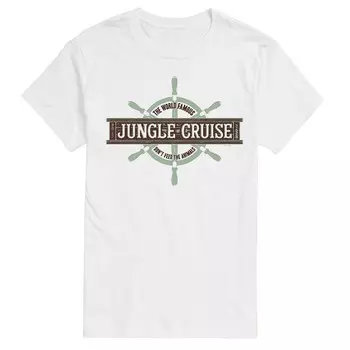 Мужская футболка с всемирно известным графическим рисунком Disney's Jungle Cruise, белый