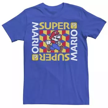 Мужская футболка с вставками Super Mario Artsy Portrait Licensed Character