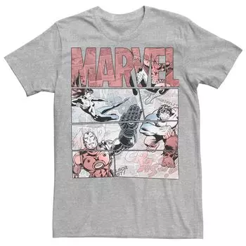 Мужская футболка с вставками в виде героев комиксов Marvel Licensed Character