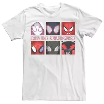 Мужская футболка с вставками в виде персонажей Marvel Into The Spider-Verse Licensed Character
