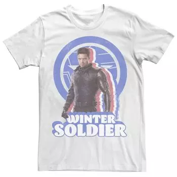 Мужская футболка с выцветающим портретом Marvel Falcon And The Winter Soldier Licensed Character
