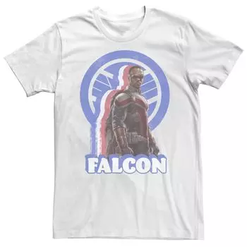 Мужская футболка с выцветающим портретом Marvel Falcon And The Winter Soldier Licensed Character