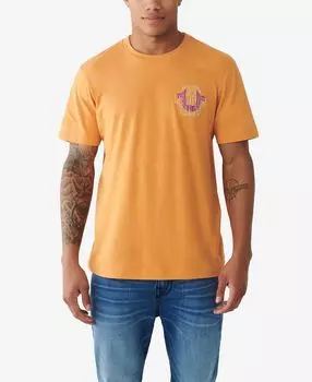 Мужская футболка с выпуклым логотипом и короткими рукавами True Religion, мульти