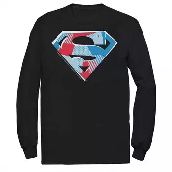 Мужская футболка с вырезом на груди и логотипом DC Comics Superman Licensed Character
