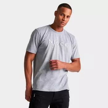 Мужская футболка с вышитым логотипом Nicce Mercury, серый