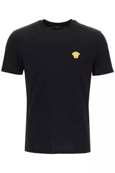 Мужская футболка с вышивкой «Медуза» от Versace, черный