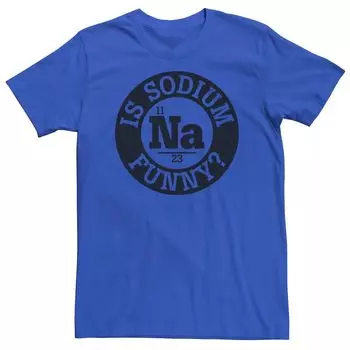 Мужская футболка с забавной шуткой по периодической таблице Is Sodium Licensed Character