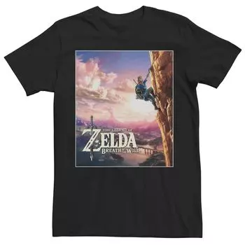 Мужская футболка с захватывающим дыханием Zelda Breath of the Wild Licensed Character