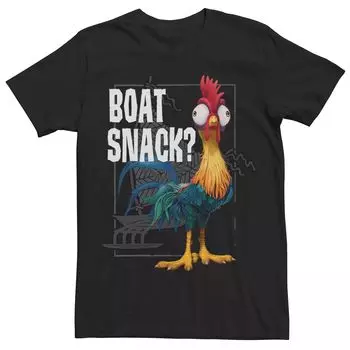 Мужская футболка с закусками Disney's Moana Hei Hei Boat Licensed Character