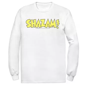 Мужская футболка с жирным текстовым логотипом DC Comics Shazam