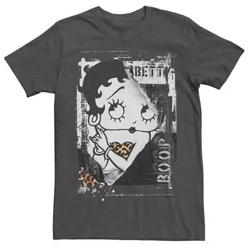 Мужская футболка с животным принтом Betty Boop Licensed Character, цвет Charcoal Heather