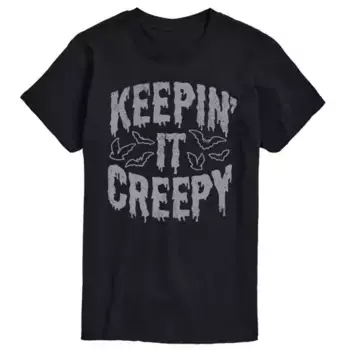 Мужская футболка с жутким графическим принтом Keepin It Licensed Character, черный