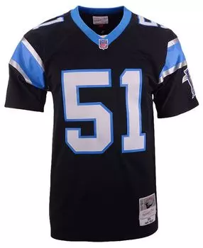 Мужская футболка sam mills carolina panthers replica throwback jersey Mitchell & Ness, черный