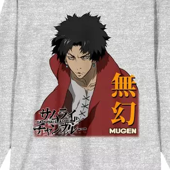 Мужская футболка Samurai Champloo Mugen с длинными рукавами Licensed Character