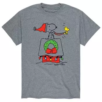 Мужская футболка-сани Snoopy арахисового цвета Licensed Character