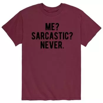 Мужская футболка Sarcastic Never Licensed Character
