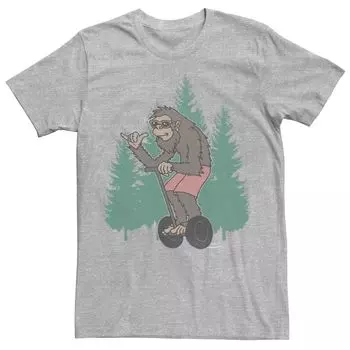 Мужская футболка Sasquatch On A Segway Sketch Licensed Character