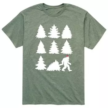 Мужская футболка Sasquatch Tree Licensed Character