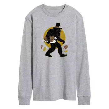 Мужская футболка Sasquatch Turkey с длинным рукавом Licensed Character