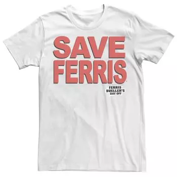 Мужская футболка Save Ferris Licensed Character, белый