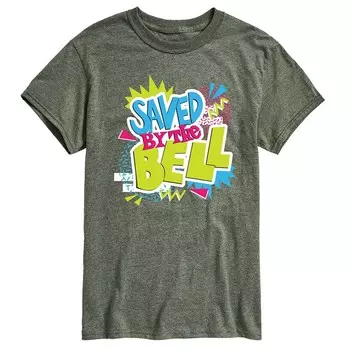 Мужская футболка Saved By The Bell с рисунком Licensed Character, цвет Heather Military Green