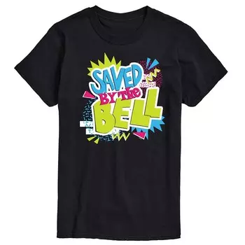 Мужская футболка Saved By The Bell с рисунком Licensed Character, черный