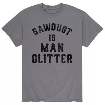 Мужская футболка Sawdust Is Man с блестками Licensed Character