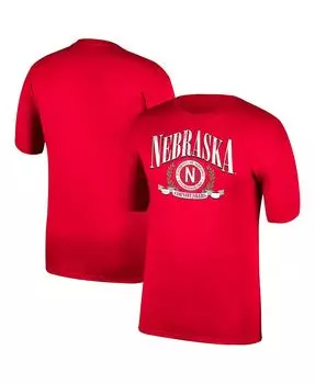 Мужская футболка scarlet nebraska huskers game of the century 50th anniversary team arch seal Top of the World