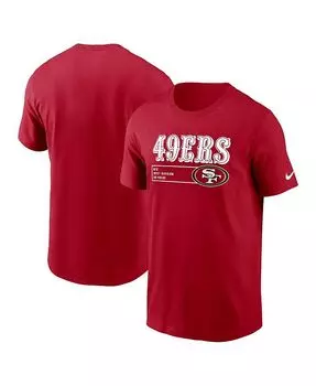 Мужская футболка Scarlet San Francisco 49ers Division Essential Nike, красный