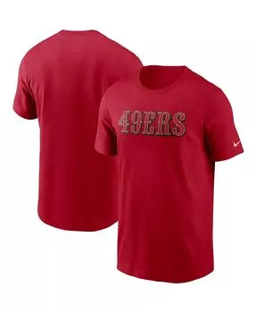 Мужская футболка scarlet san francisco 49ers fan gear с надписью Nike