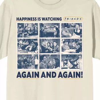 Мужская футболка «Счастье для друзей» Licensed Character