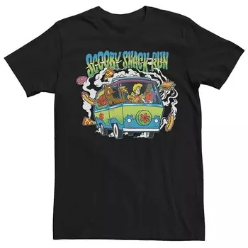 Мужская футболка Scooby Doo и Shaggy Snack Run Licensed Character, черный