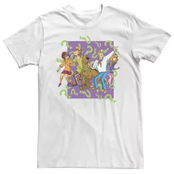 Мужская футболка Scooby-Doo Mystery Gang Confused Portrait Licensed Character