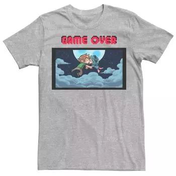 Мужская футболка Scott Pilgrim vs. the World Game Over Kiss Licensed Character