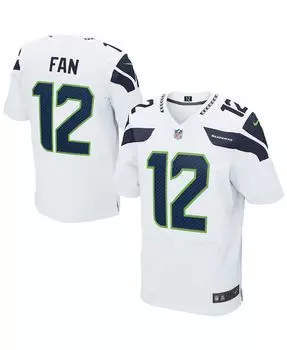 Мужская футболка seattle seahawks 12s white elite Nike, белый