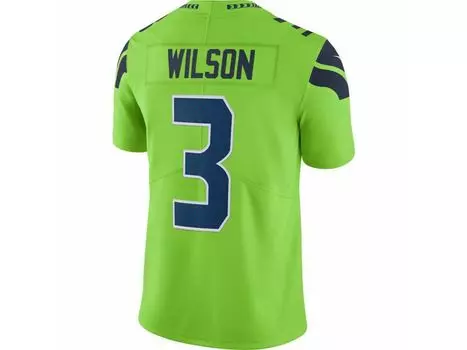 Мужская футболка seattle seahawks russell wilson game jersey Nike