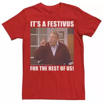 Мужская футболка Seinfeld Festivus Frank «Это праздник для всех нас» Licensed Character