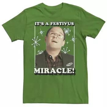 Мужская футболка Seinfeld Festivus George It's A Festivus Miracle Licensed Character