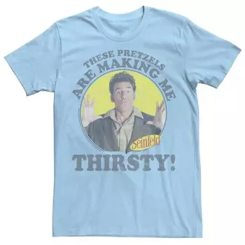 Мужская футболка Seinfeld Kramer «Эти крендельки вызывают у меня жажду» Licensed Character