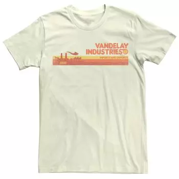 Мужская футболка Seinfeld Vandelay Industries с потертым логотипом Licensed Character