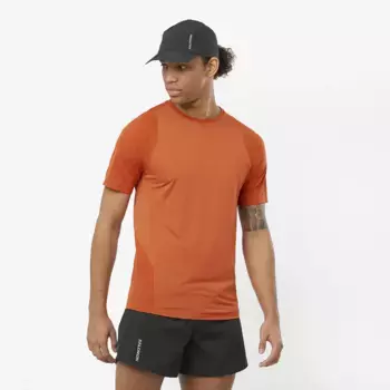 Мужская футболка Sense Aero SS Tee M Salomon, оранжевый