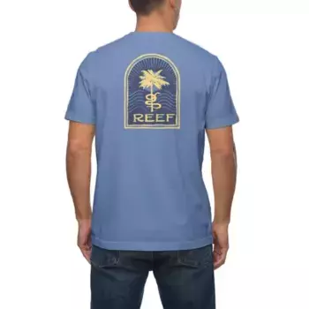 Мужская футболка Serpsup с принтом Reef, цвет steel blue