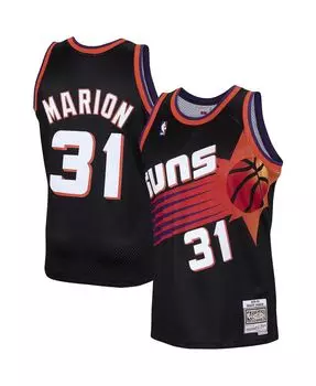 Мужская футболка shawn marion black phoenix suns 1999-2000 hardwood classics swingman player джерси Mitchell & Ness, черный