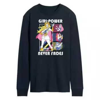 Мужская футболка Shera Girl Power Never Fades с принтом Licensed Character, синий