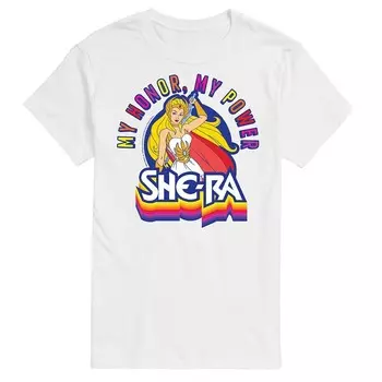 Мужская футболка SheRa My Honor My Power с графическим рисунком Licensed Character, белый